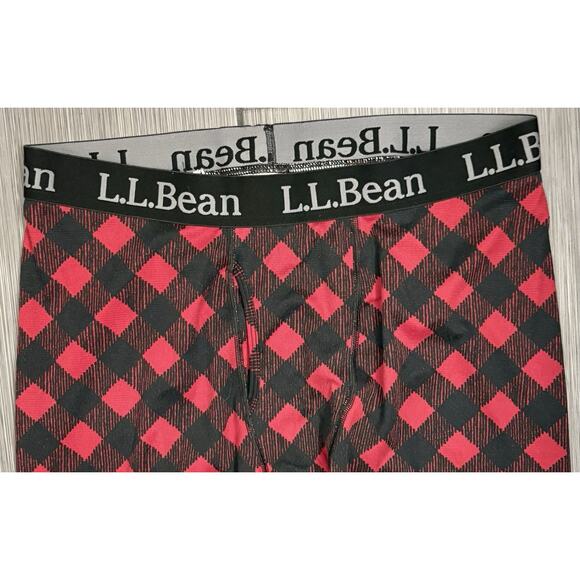 L.L.Bean Everyday Performance Leggings Red/Black Buffalo Plaid Size XL Reg - Picture 3 of 5